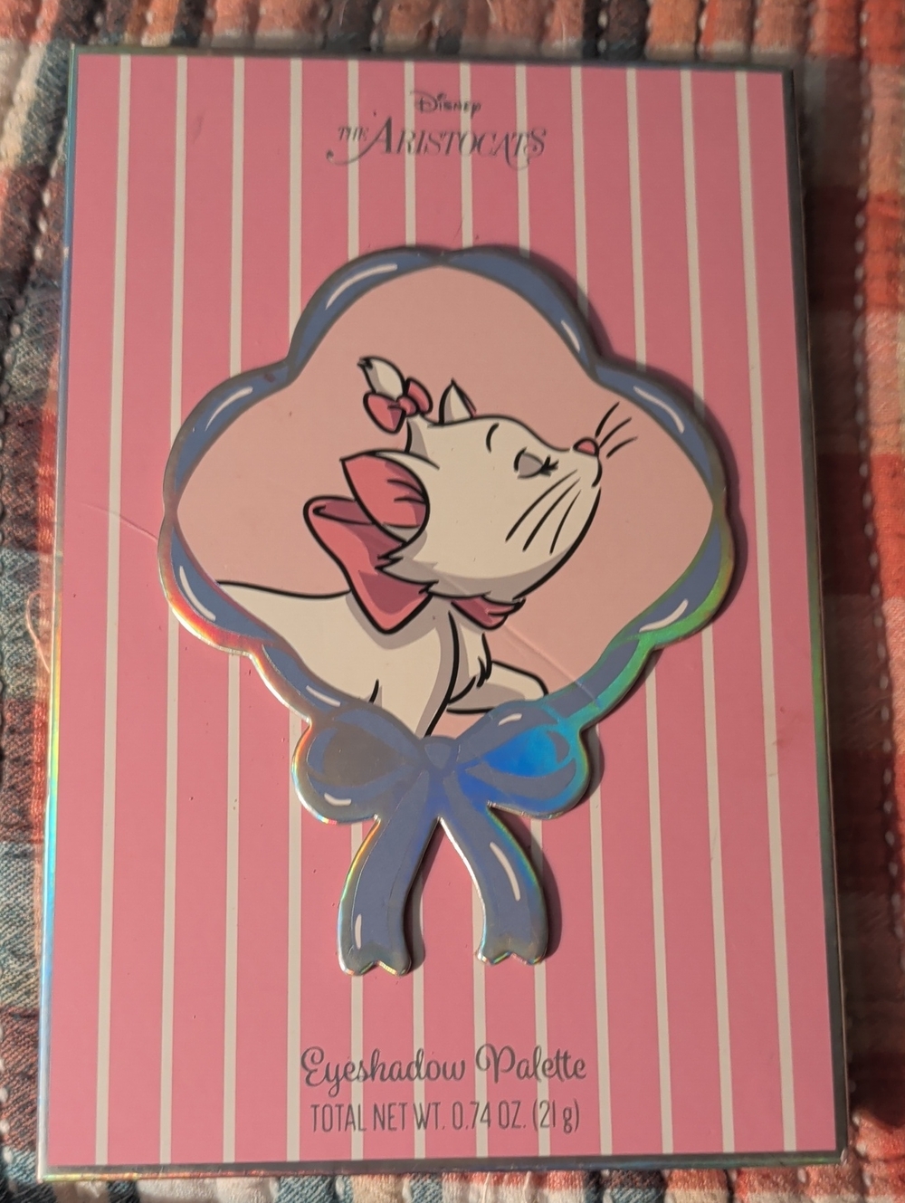 Disney Pink Aristocats Cat Mirror Eyeshadow Palette New